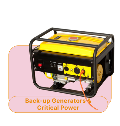 Back up generators & critical power
