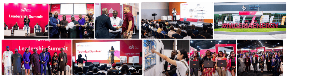 Photo collage of key moment from Nigeria Energy 2024.