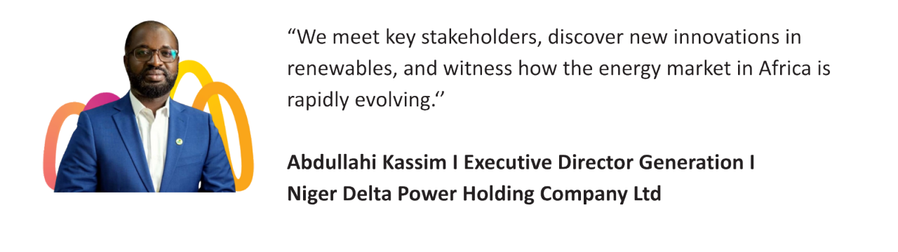 Testimonial from Abdullahi Kassim, Executive Director at Niger Delta Power Holding Company, at Nigeria Energy
