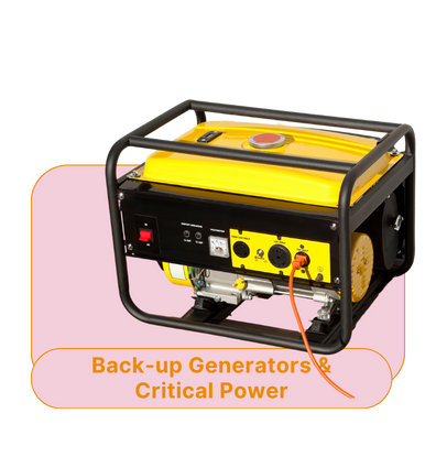 Back up generators & critical power